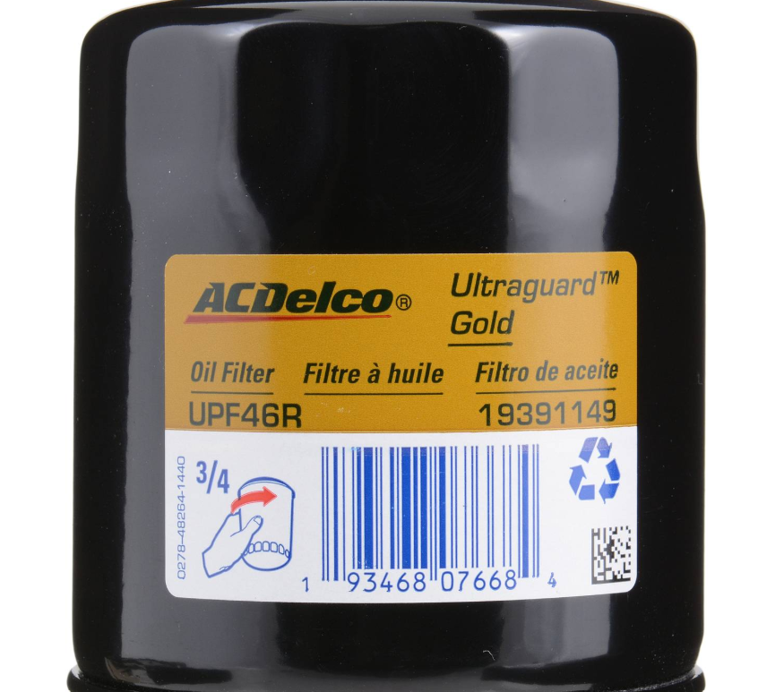 ACDelco Ultraguard Gold Premium Oil Filter