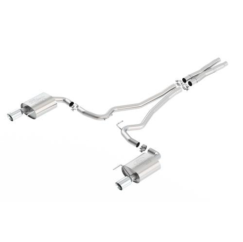 2015-17 Mustang GT Ford Performance 2.5" Touring Cat-Back Exhaust System (Chrome Tips)