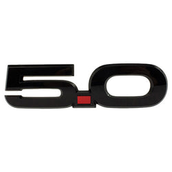 2015-22 Mustang 5.0L Pair Black Fender Emblems/Badges
