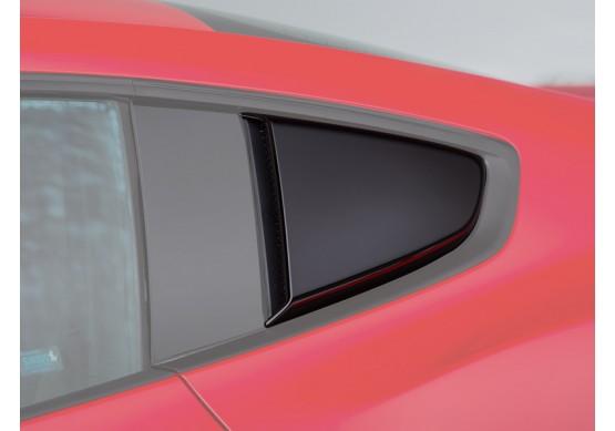 2015-23 Mustang ROUSH Quarter Window Scoops (Painted Black)